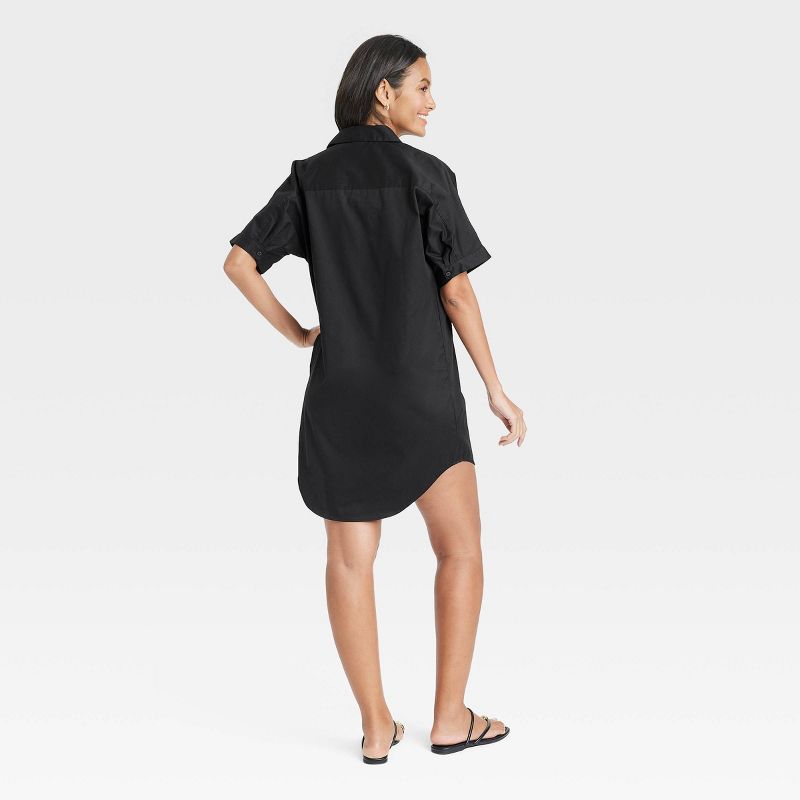 Women's Easy Woven Mini Shirtdress - A New Day™, 3 of 8