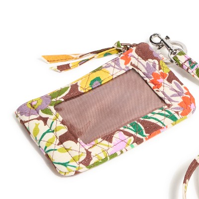 Vera Bradley Women's Outlet Cotton Zip ID Lanyard