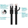 Monoprice Cat6 Ethernet Patch Cable - 2 Feet - Black (12 Pack) Snagless RJ45, 550MHz, UTP, Pure Bare Copper Wire, 24AWG - FLEXboot Series - image 3 of 4