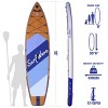 VYNXARIA Inflatable Stand Up Paddle Board 11'*34"*6" With Accessories,Purple and Natural - 3 of 4