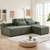 GDFStudio Andy 111" Upholstered Modular Sectional Sofa with 4 Pillows and Storage - 2 of 4