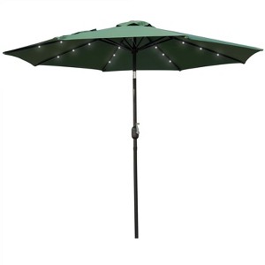LeisureMod Outdoor Patio Umbrella with Base Sierra Collection - 1 of 4