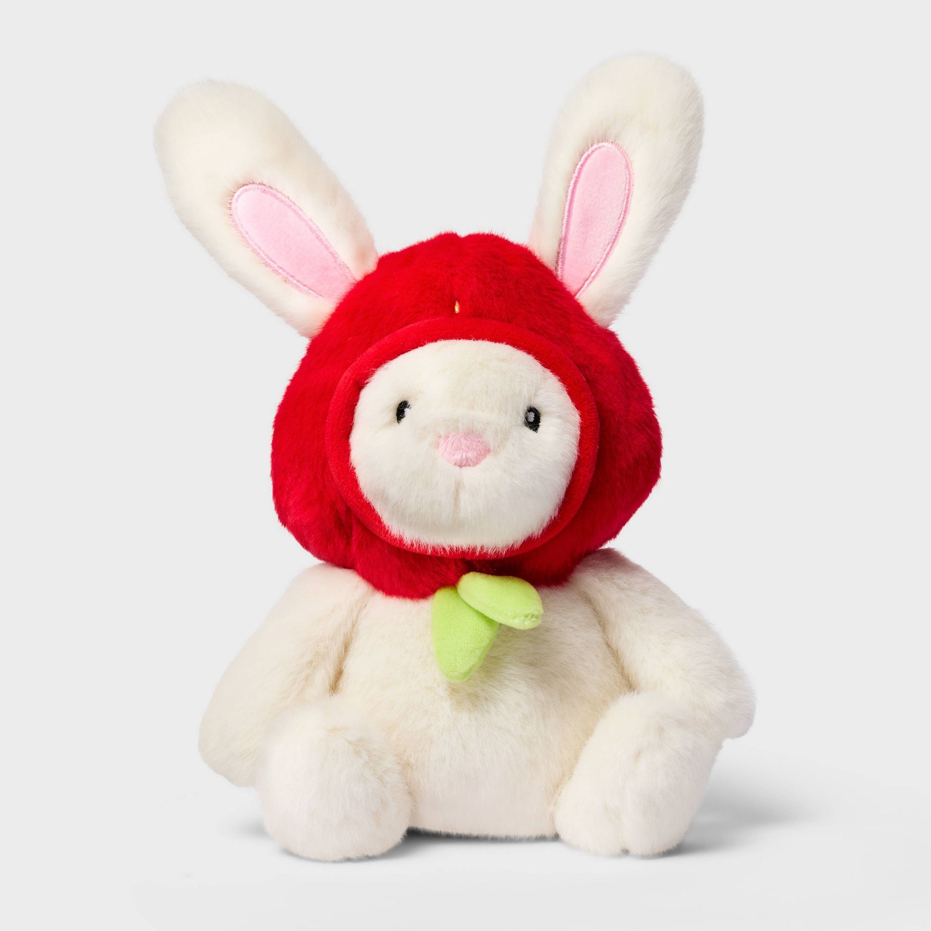 8'' Bonnet Bunny Strawberry Stuffed Animal - Gigglescape™