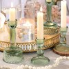 MOEPISY 6 Pcs Green Combination Candle Holders Set, Crystal Candle Holders - 3 of 4