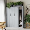 Mlezan 71" Metal Locker: Steel Storage for Bedroom, Gym, School, Office, or Garage.Ideal for Employee or Personal Use. - 3 of 4