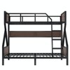 TiramisuBest Queen/Full Size Metal Loft Bed/Full Bunk Bed with Ladder and Storage Shelf - 3 of 4