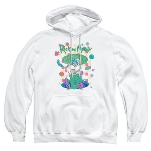 White rick and morty hoodie hotsell