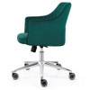 Meelano Flock Vegan Leather Adjustable Task Chair - image 3 of 4