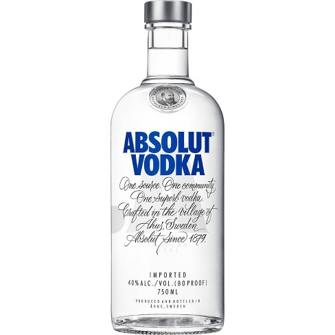 Absolut Vodka 750ml Bottle Target