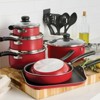 LunaLulinlk 18 Piece Non-stick Cookware Set, Red - 3 of 4
