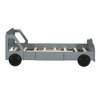 NicBex Twin/Full Size Car-Shaped Platform Bed Frame with Wheels for Boys,Solid Wood Slats Support,No Box Spring Needed,Easy Assembly,Blue/Gray/White - 4 of 4