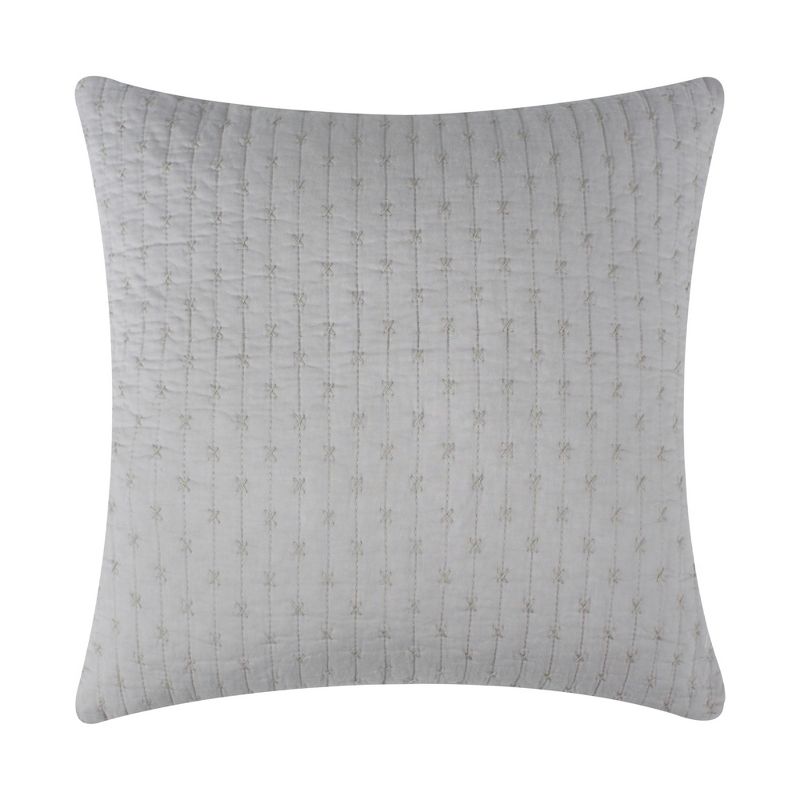 Cross Stitch Bright Square Pillow 18x18 - Levtex Home, 1 of 4