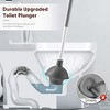JANSNO 2-in-1 Toilet Brush & Plunger Set with Holder - Efficient Bathroom Cleaning Tool - 4 of 4