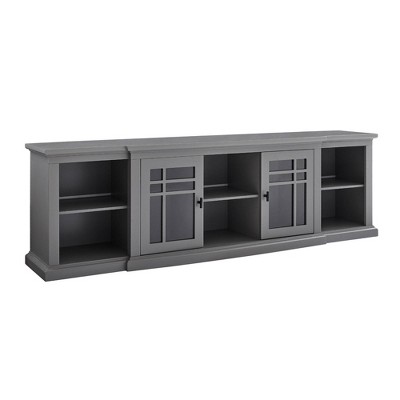 Transitional 2 Window Pane Door TV Stand for TVs up to 85" - Saracina Home