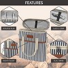 OPUX 3 Bottle Wine Carrier Tote, Insulated Leakproof Cooler Travel Bag, Portable Picnic BYOB Beach Party Gift Christmas - 4 of 4