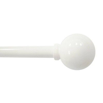 28 48 Dry Cafe Rod Ball White, Target Curtain Rods White