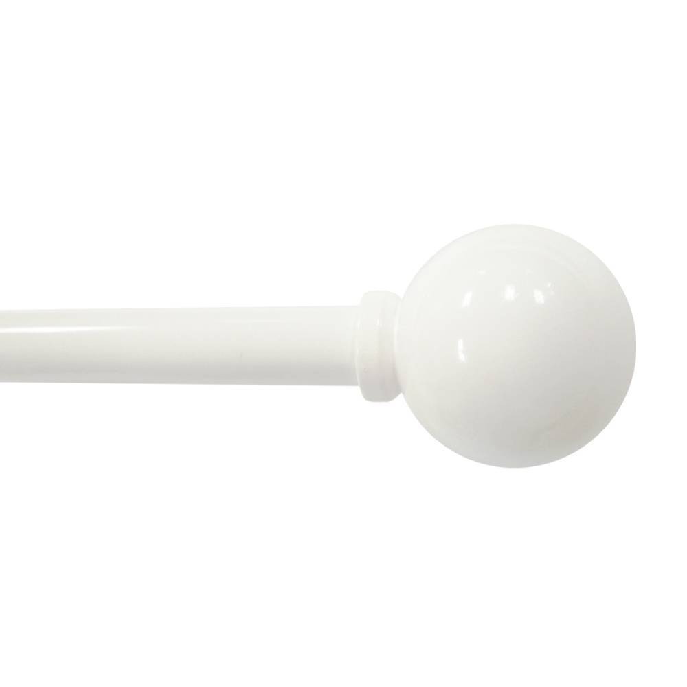 48"-84" Café Ball Curtain Rod White - Room Essentials™
