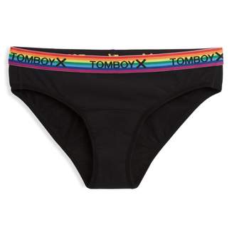 Tomboyx First Line Period Leakproof Boy Shorts Underwear, Cotton Stretch  Comfort (3xs-6x) X= Black Small : Target