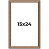 PosterPalooza | Slim Profile Gold Picture Frame - UV Acrylic, Foam Board Backing, Hanging Hardware - 2 of 4
