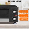 1100W Commercial Countertop Pizza Oven, Stainless Steel Electric Pizza Maker With Timer & Removable Crumb Tray for Home & Restaurant Use - 2 of 4