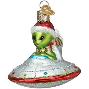 Old World Christmas Glass Blown Ornament for Christmas Tree, Christmas UFO - 1 of 4
