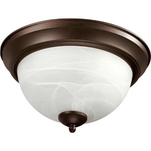 Quorum Lighting 3 - Light Flush Mount in  Oiled Bronze - 1 of 1
