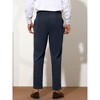 Lars Amadeus Men's Solid Color Slim Fit Tapered Pleated Front Trousers - 3 of 4