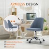 NicBex Adjustable Height Armless Home Office Desk Chairs with Universal Wheels for Work Study Vanity - 4 of 4