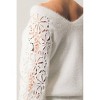 Women's Melted Snowflake Furry Knit Sweater - Urban Daizy - 2 of 2