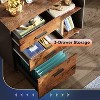 GALAXHERO 3-Drawer Mobile File Cabinet Wood Lateral Filing Cabinet with Open Shelves Printer Stand for Home Office Organization - 4 of 4