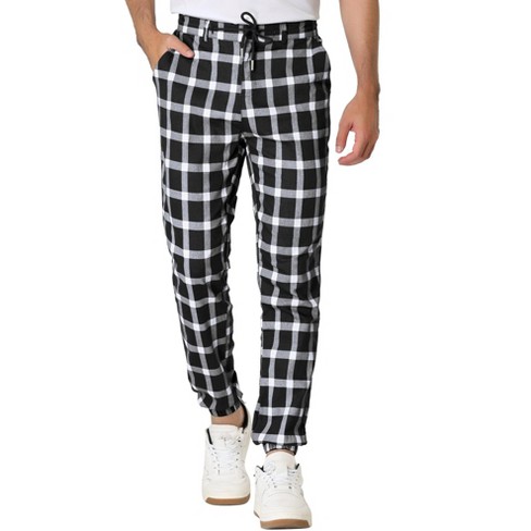 Plaid on sale mens joggers