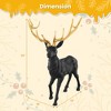 Costway Standing Reindeer Statue Aluminum Deer Sculpture Christmas Decor 19" x 18" x 25" - 3 of 4
