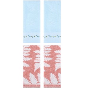 REGALWOVEN 4 Pcs Soft Absorbent Decorative Hand Towels for Bathroom Kitchen 13 x 29 Inch - 1 of 4