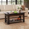 GALAXHERO 39" Lift-Top Coffee Table – Storage Coffee Table with Hidden Compartment & Open Shelf, for Living Room, Office & Reception Room - 2 of 4
