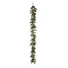 Transpac Artificial 108 in. Multicolor Christmas Gilded Poinsettia Garland - 3 of 4