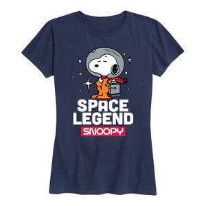 Women's - Peanuts - Space Snoopy Short Sleeve Graphic T-Shirt - 1 of 4