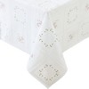 Floral Lace-Inspired 3-Yard Cut-to-fit Vinyl Tablecloth/Table Protector - White - 54x108 - Elrene Home Fashions - 2 of 4