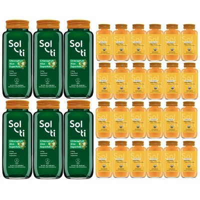 Sol-ti Chlorophyll Aloe SuperAde + TURMERIC SuperShots - 30ct
