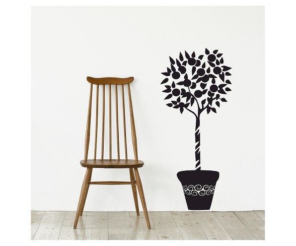 Orange Tree Wall Decal - Black