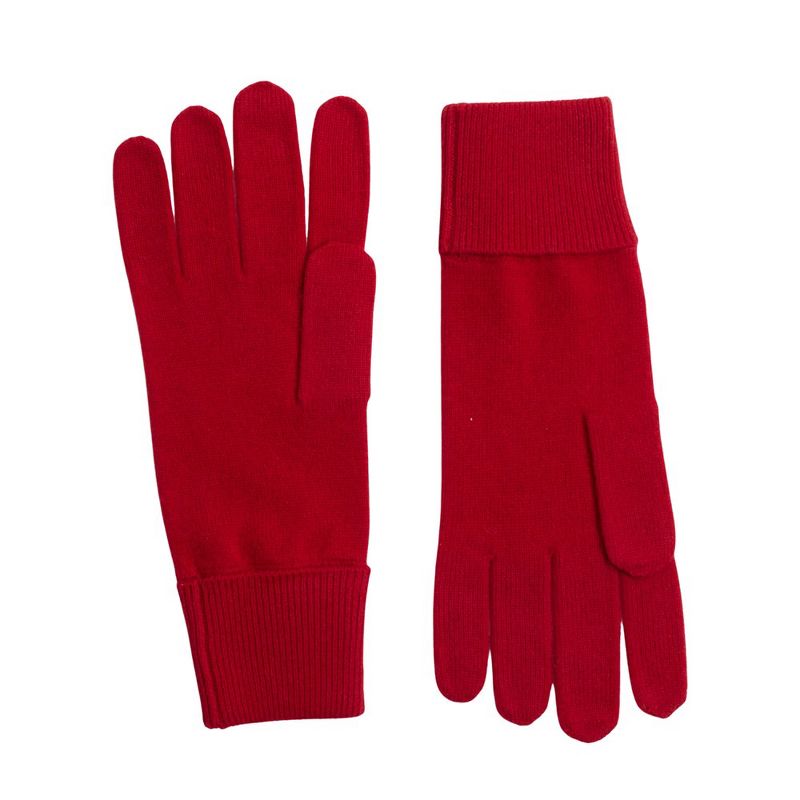 JENNIE LIU 100% Cashmere Knitted Gloves, 1 of 3