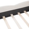 Queen Size Platform Bed Frame with Upholstered Cloud-shaped Headboard and Wooden Slats Support, No Box Spring Needed/Easy Assembly - 4 of 4