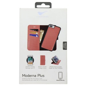 StrongNFree Moderna Plus Wallet Case for iPhone 8 Plus/7 Plus - Dusty Red - 1 of 1