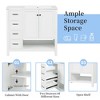 Whisen Bathroom Vanity with Sink, Freestanding Vanity with Drawers, cabinet and Open shelf - 4 of 4