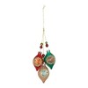 Melrose Glass Reflector Ornament Drop (Set of 12) - 2 of 3