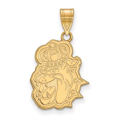 Black Bow Jewelry 14k Yellow Gold James Madison Dukes NCAA Large Pendant