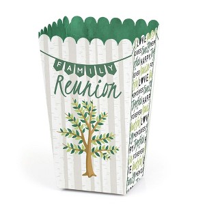 Big Dot of Happiness Family Tree Reunion - Family Gathering Party Favor Popcorn Treat Boxes - Set of 12 - 1 of 4