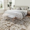 Coolmee Washable Area Rugs for Living Room Non-Slip Soft Modern Botanical Floral Rugs Accent Floor Carpet for Bedroom Dining Room - 2 of 4