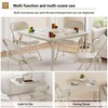 COZONY Folding Card Table, Portable Square Foldable Table with PU Soft Cushion & Metal Frame, Compact Table for Living Room, Camping (No Chair) - 4 of 4