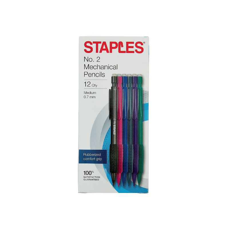 Staples Mechanical Pencils No. 2 Medium Lead Dozen (29082), 1 of 9