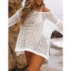 Bsubseach Crochet Cover Ups for Women Sexy Hollow Out Swim Cover Up Knit Summer Outfits-white 38 - 2 of 4